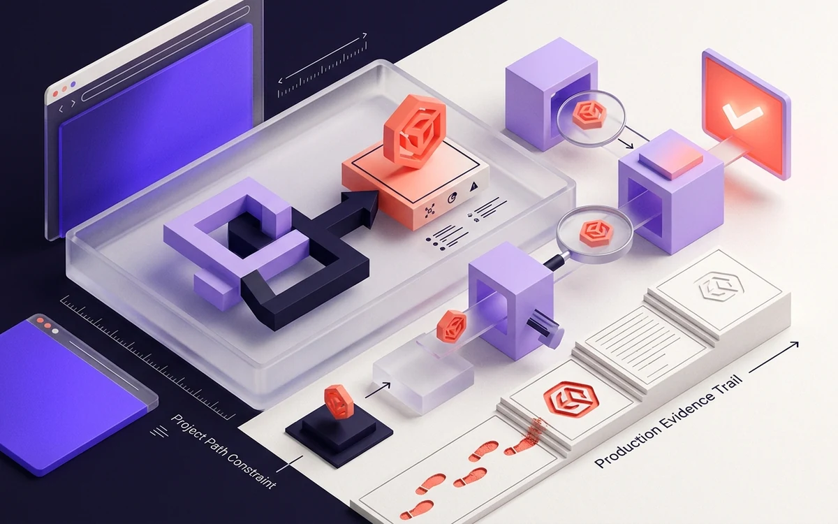 Abstract editorial illustration for Flask Favicons: Static Files, Root Routes and Proxies