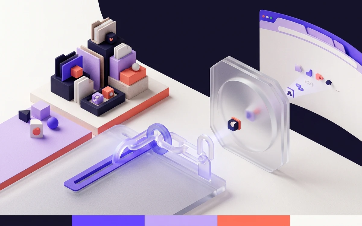 Abstract editorial illustration for How to Add a Favicon to a Static HTML Website